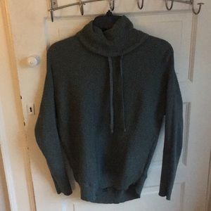 Dark greenish grey turtleneck sweater